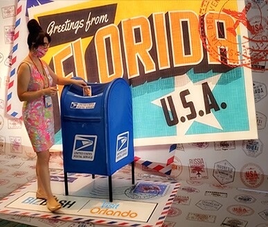 Retro Postcard Station