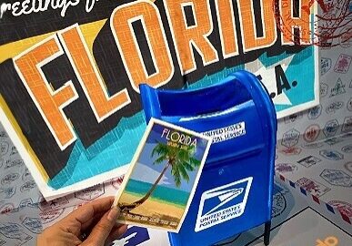 Retro Postcard Station