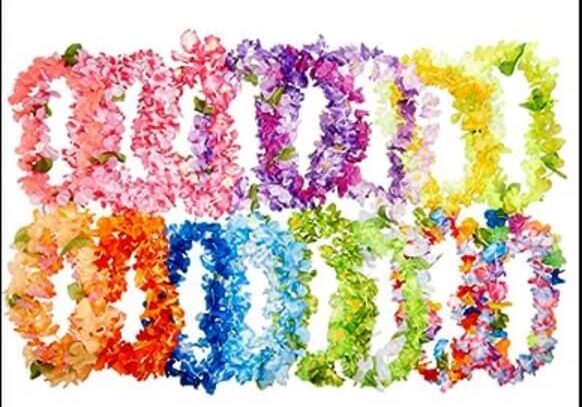 Silk Hawaiian Lei Station